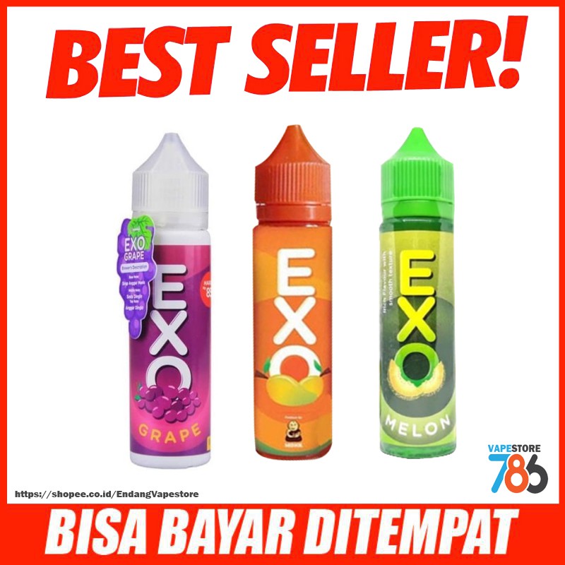 Jual EXO Liquid Liquids Freebase Cukai 60ml Nic 3mg Murah Shopee