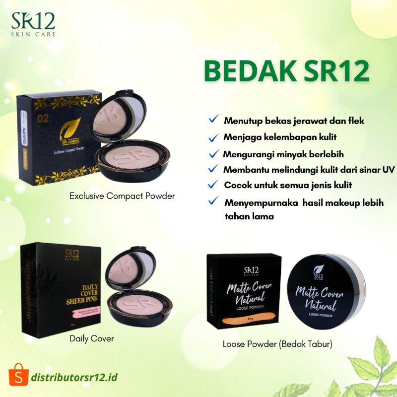 Jual Bedak Sr Compact Powder Tidak Mudah Luntur Whitening Dan Glowing