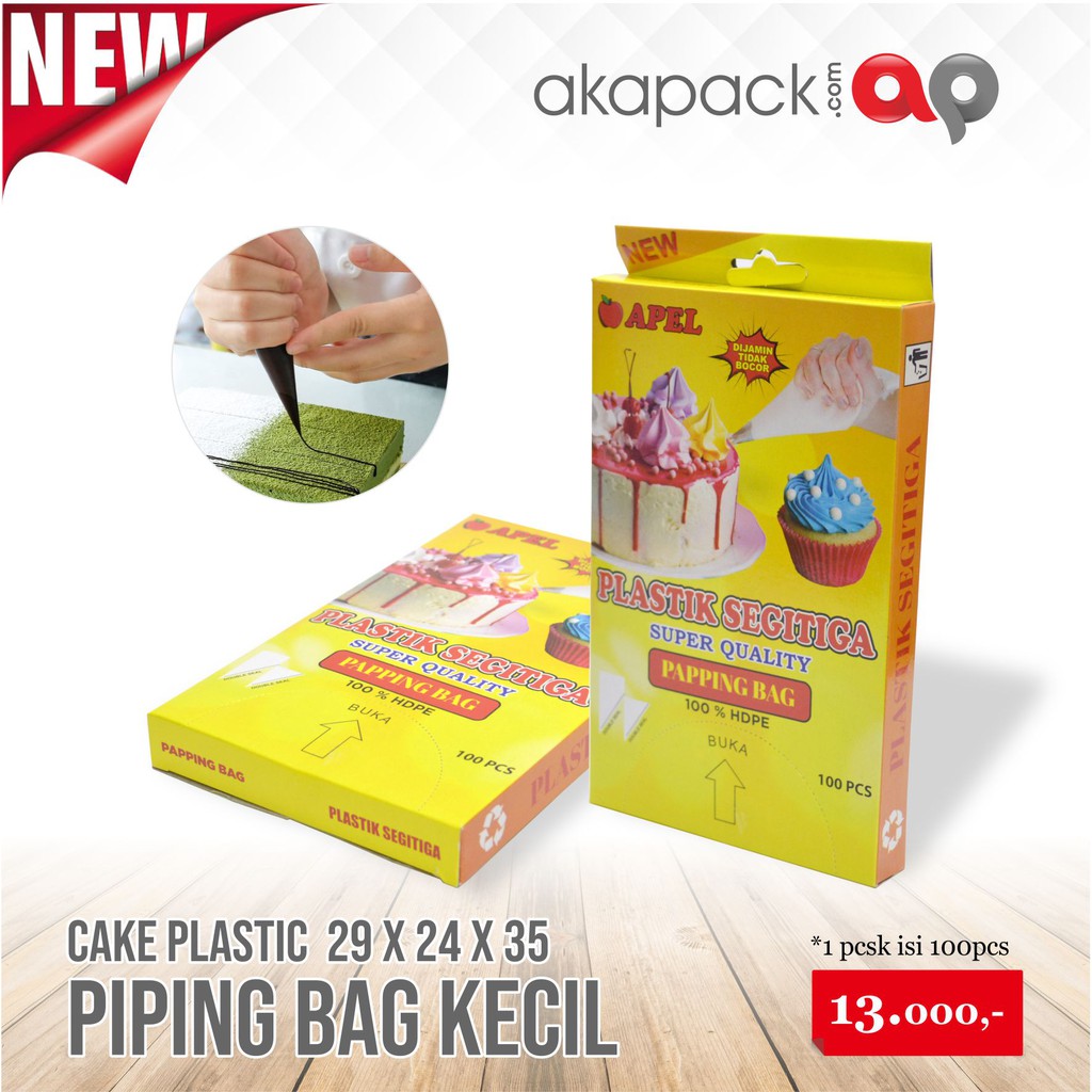 Jual Plastik Segitiga Kecil 1 Pack Isi 100 Pcs Piping Bag Cake