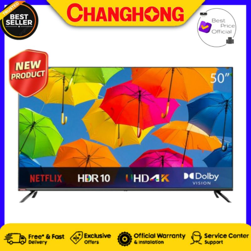 Jual Changhong U H Led Smart Tv Inch Android Tv Digital K Uhd