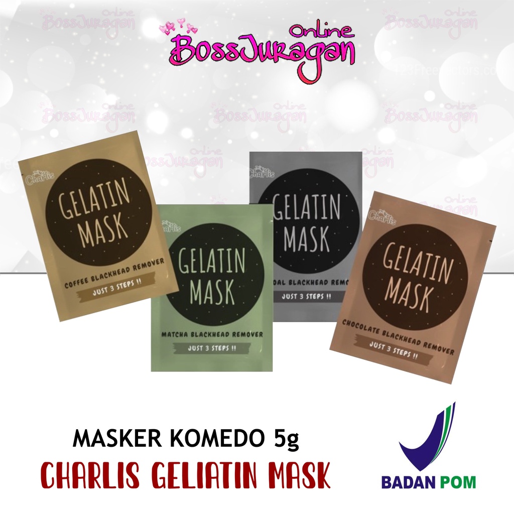 Jual Boss Bpom Charlis Masker Gelatin Masker Komedo Gr Shopee