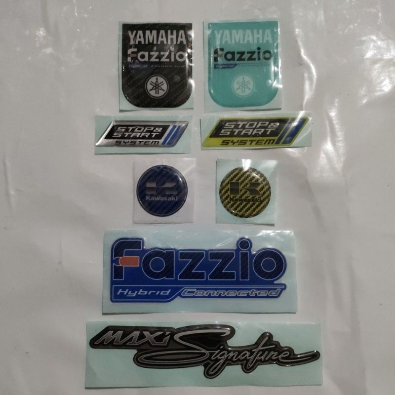 Jual Stiker Ninja Kawasaki Bulat Cm Maxi Signature Yamaha Fazio