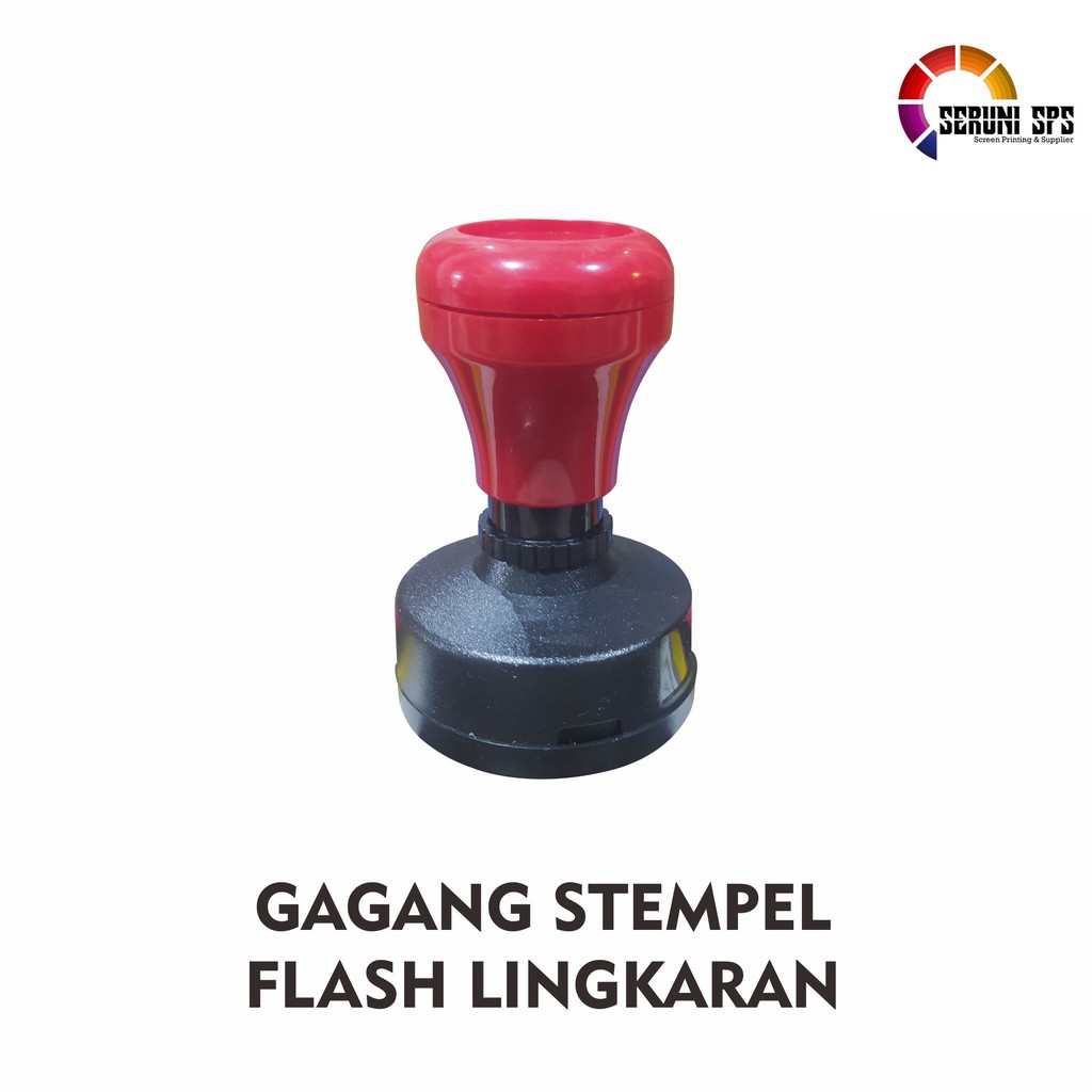 Jual Gagang Stempel Flash Flash Stamp Lingkaran Bulat Shopee