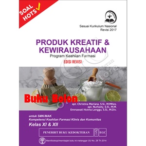 Jual Buku Produk Kreatif Kewirausahaan Program Keahlian Farmasi Kelas