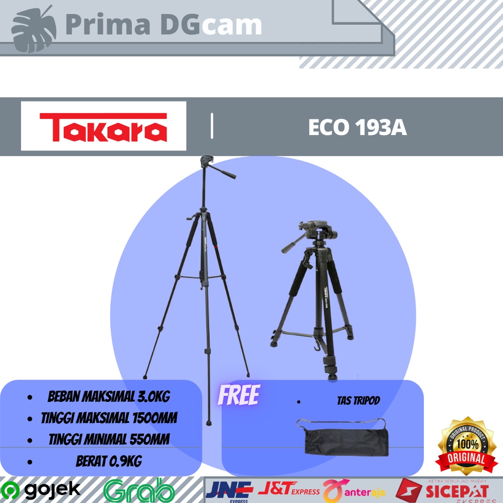 Jual Takara Eco A Light Weight Tripod Shopee Indonesia