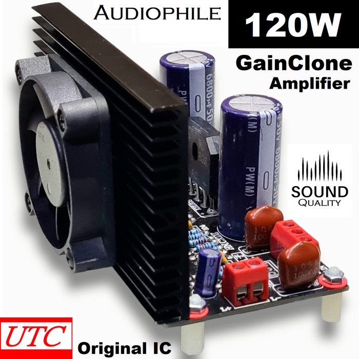 Jual Stereo Gainclone Lm Hifi Power Amplifier Low Noise Clean Sq