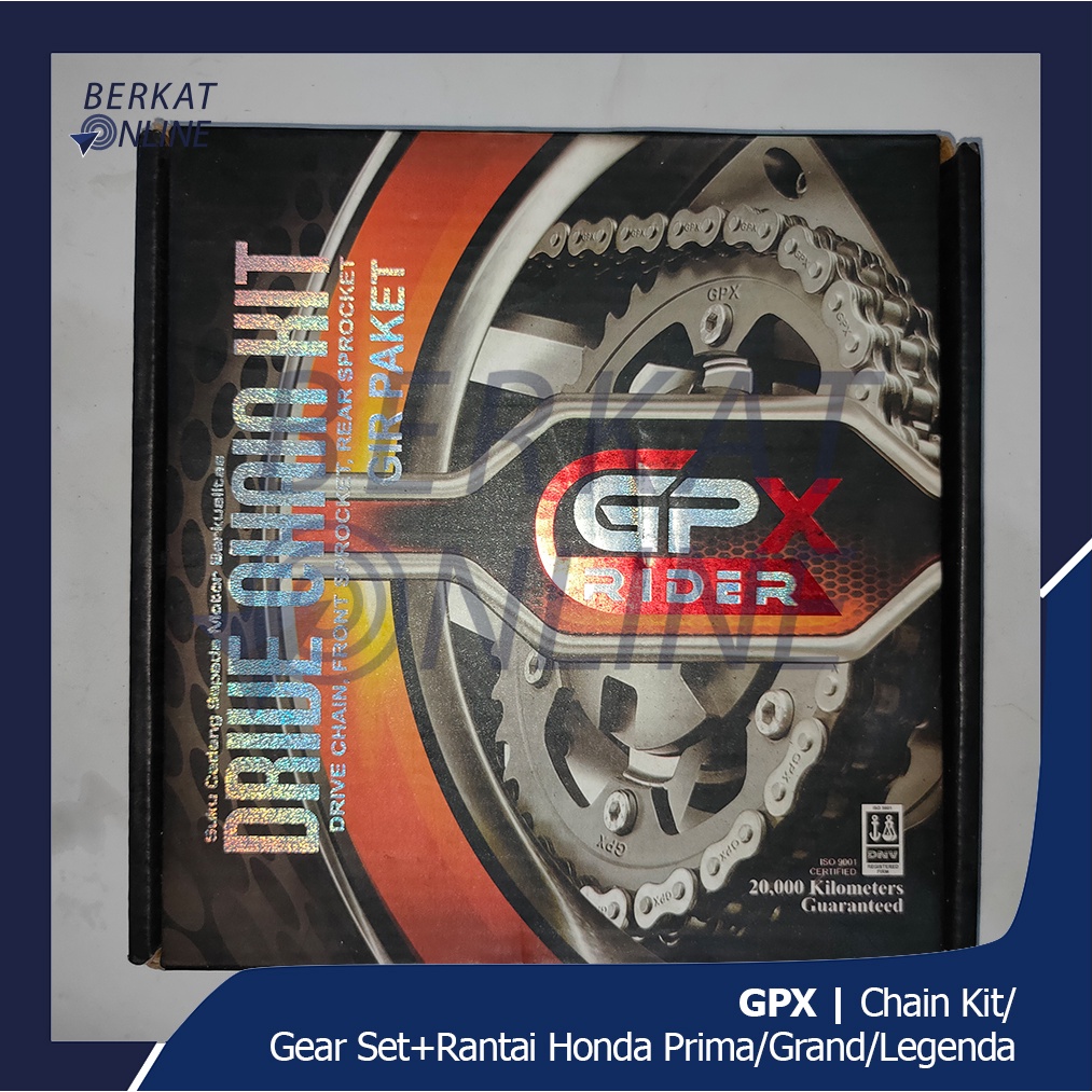 Jual GPX Chain Kit Gear Set Rantai Honda Prima Grand Legenda MZ