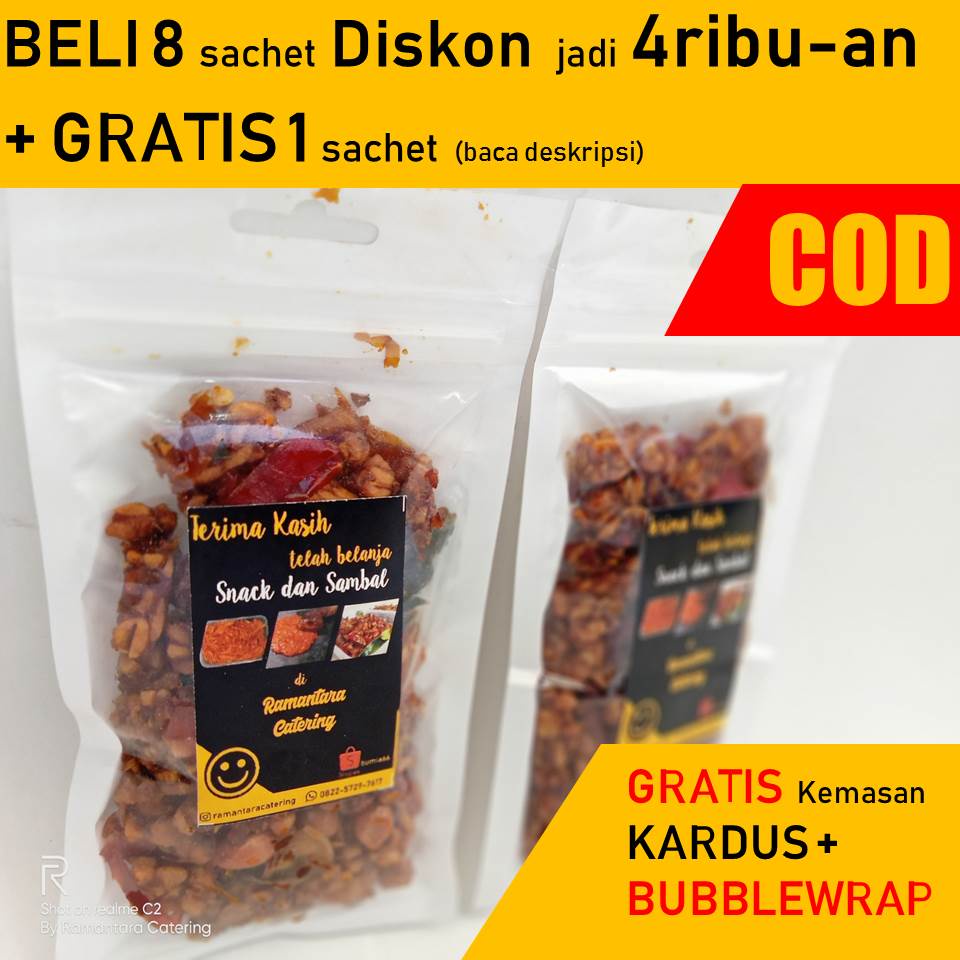 Jual Kering Tempe Orek Sambal Goreng Lauk Instan Keripik Tempe