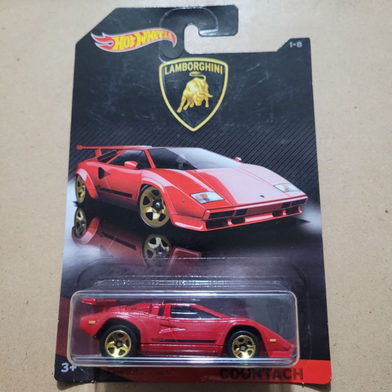 Jual HOT WHEELS LAMBORGHINI COUNTACH LP500 LAMBORGHINI SERIES RED