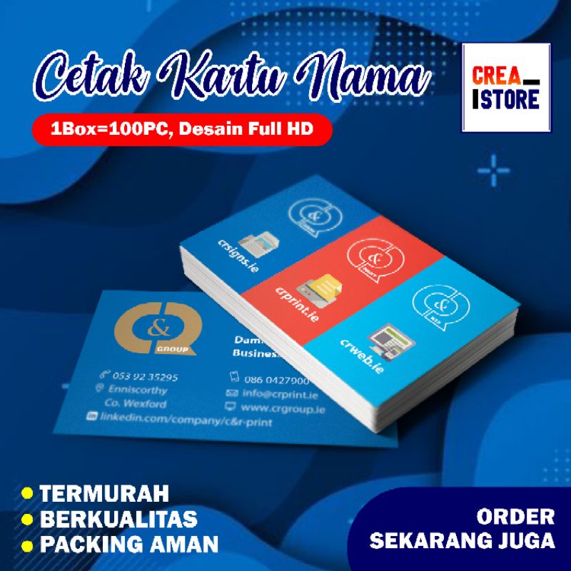 Jual Cetak Kartu Nama Cetak Kartu Nama Id Card Name Card