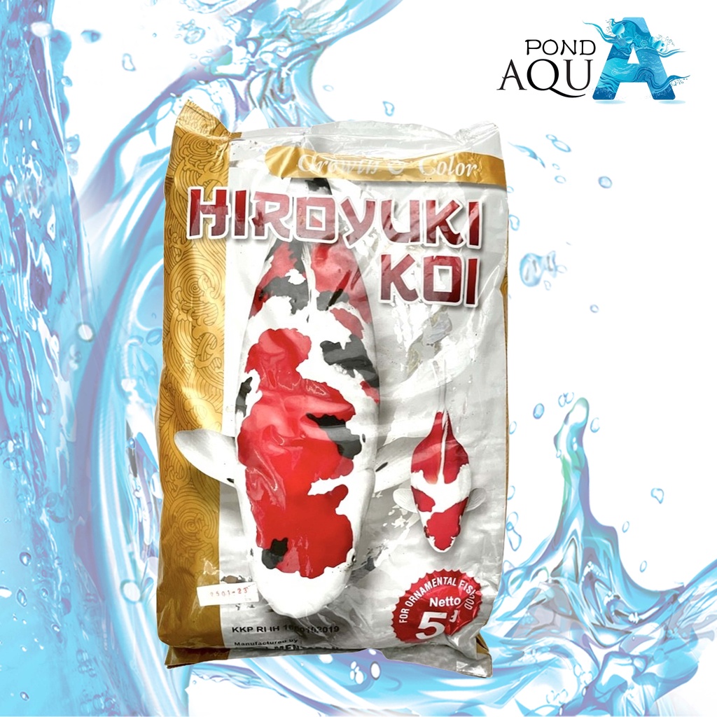 Jual Makanan Ikan Koi Food Pakan Hiroyuki Growth Color 5 KG Shopee