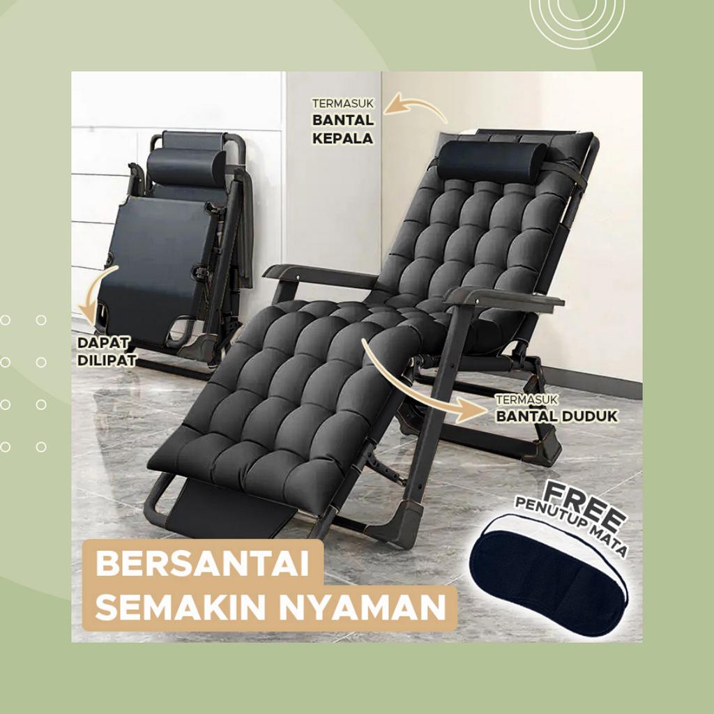 Jual Goto Zila Folding Lazy Chair Kursi Lipat Portable Tidur Santai