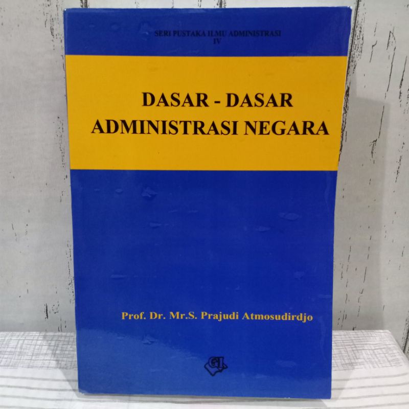 Jual Buku Antik Dasar Dasar Administrasi Negara Seri Pustaka Ilmu