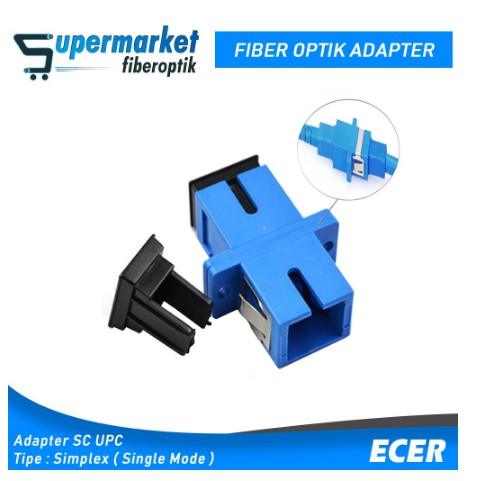 Jual Adapter Sambungan Konektor SC UPC Fiber Optik Penyambung Antar