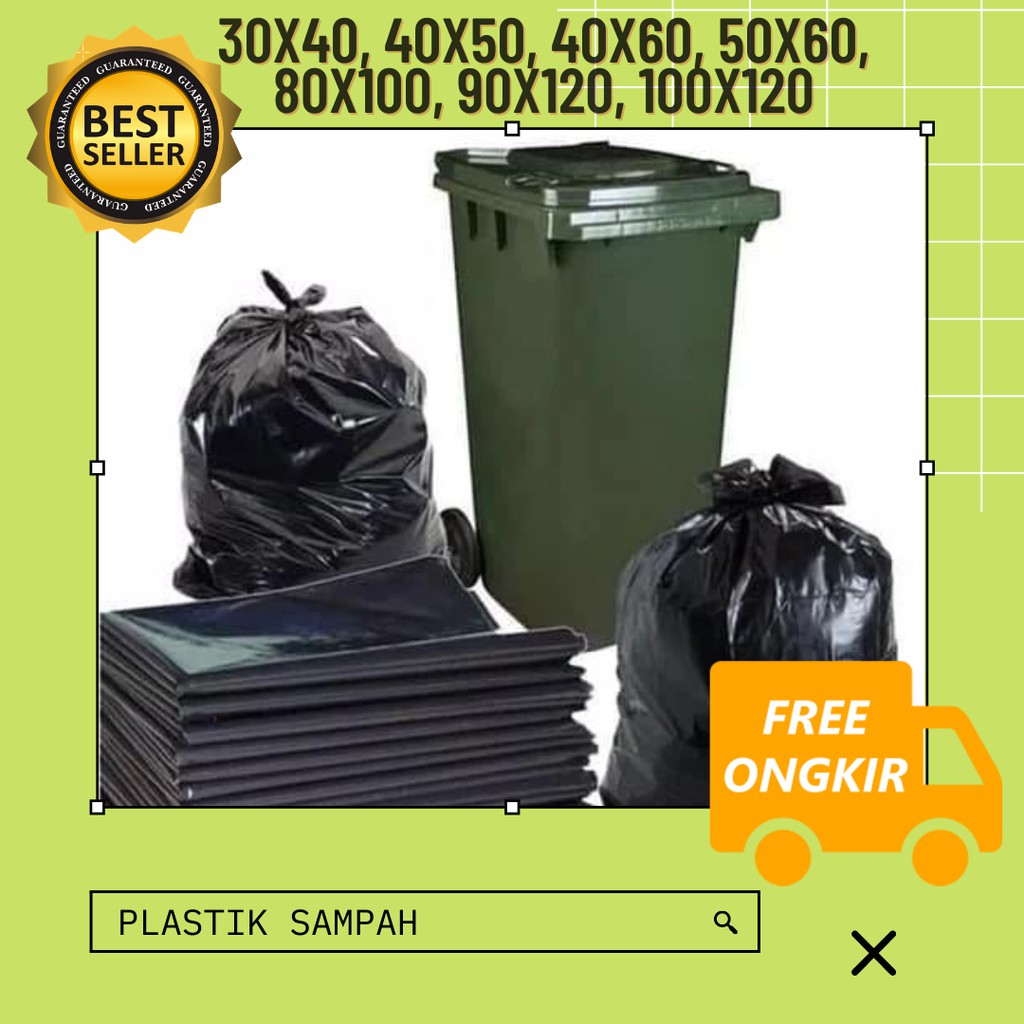 Jual Plastik Sampah Trashbag 50x70 Kantong Sampah Ukuran Kecil Besar 50