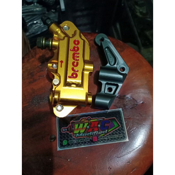 Jual Kaliper Brembo Monoblok Set Breket Pnp Shock Depan Ninja