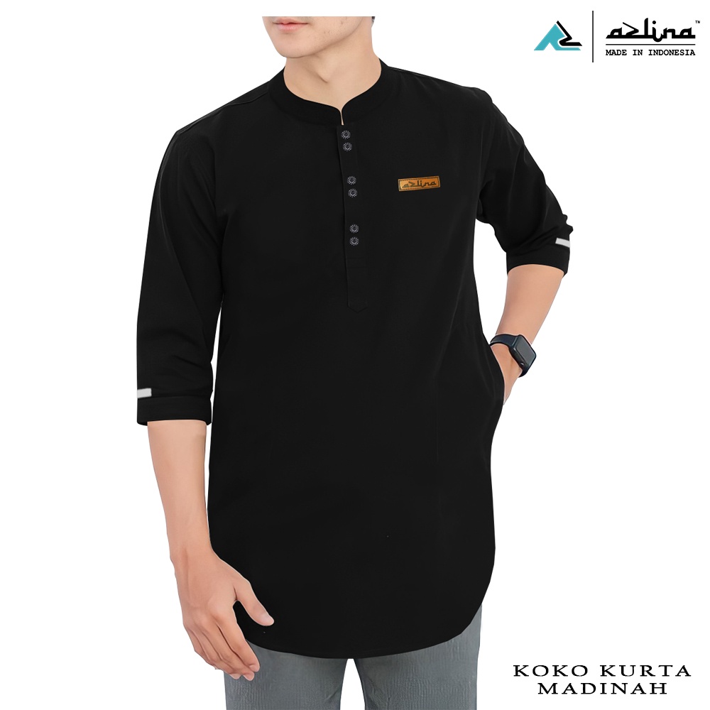 Jual Baju Koko Kurta Dewasa Lengan 3 4 Atasan Muslim Pria Kurta