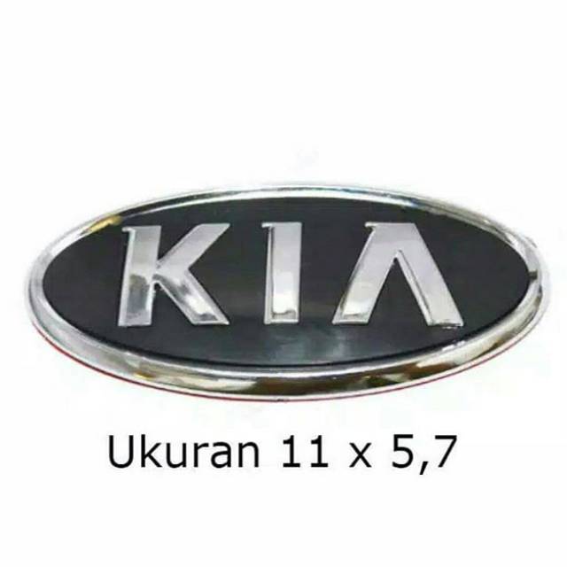 Jual Emblem Logo KIA 11x5 7cm Untuk Sportage Rio Visto Picanto Carent