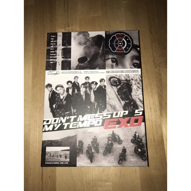 Jual Album Only Exo Dont Mess Up My Tempo Allegro Shopee Indonesia