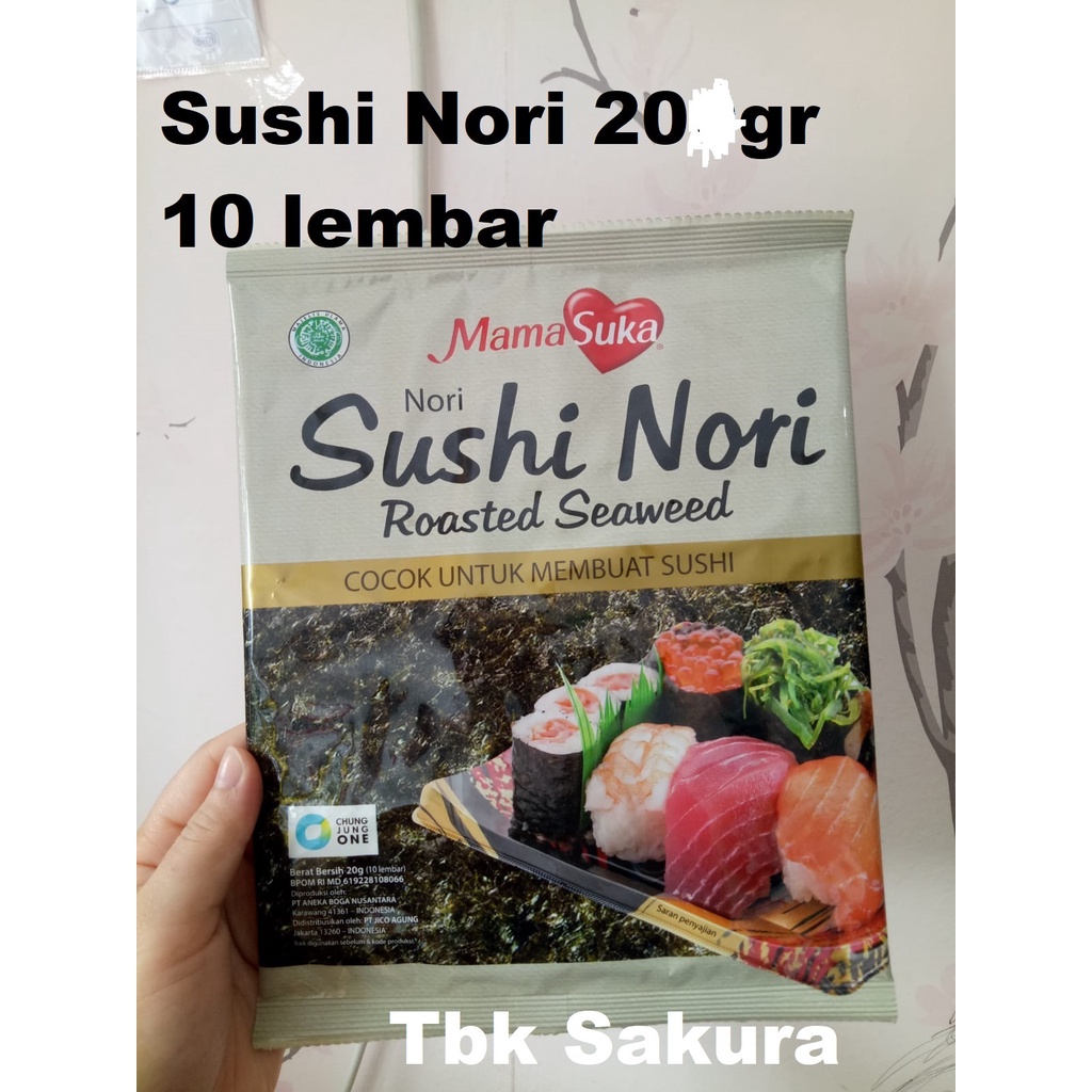 Jual Sushi Nori 20gr Isi 10lembar Rumput Laut Shopee Indonesia