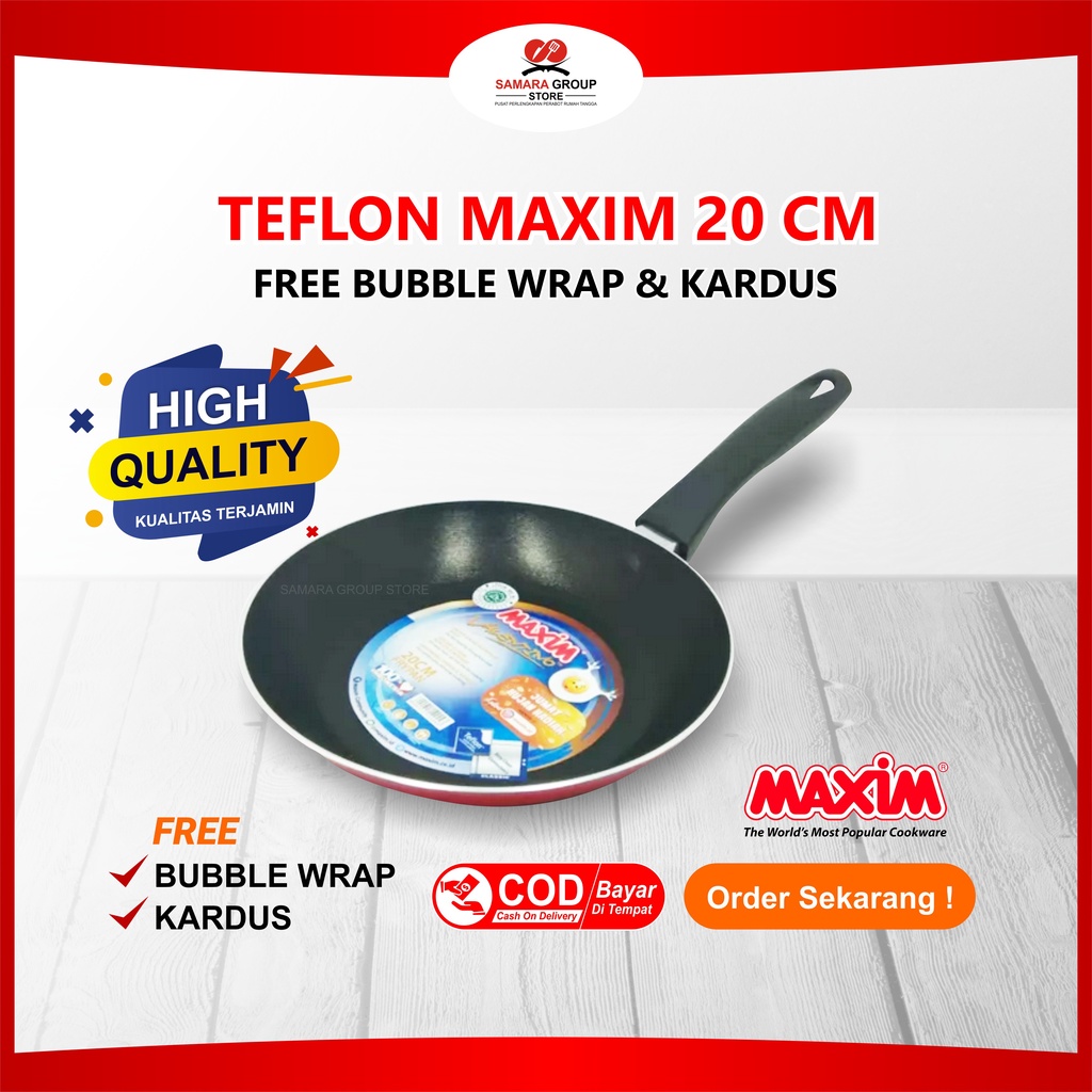 Jual TEFLON FRYPAN VALENTINO ANTI LENGKET MAXIM Uk 20 CM Shopee