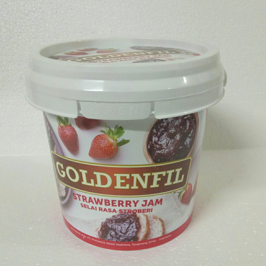 Jual Goldenfil Strawberry Jam 1kg 50 Serat Buah Asli Shopee Indonesia