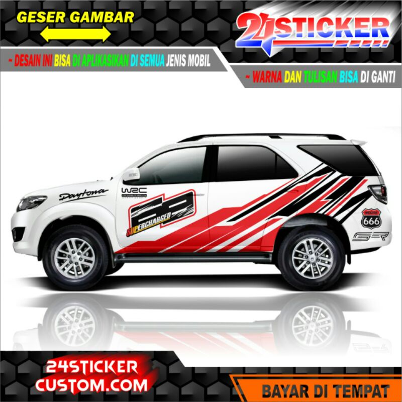 Jual Cutting Sticker Toyota Fortuner Stiker Lis Striping Shopee Indonesia