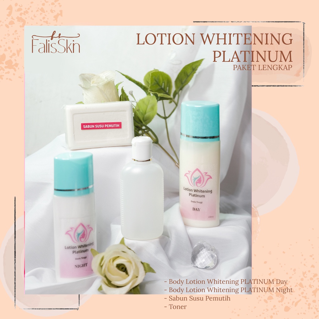 Jual Paket Lengkap Hb Platinum Lotion Pemutih Badan Whitening Handbody