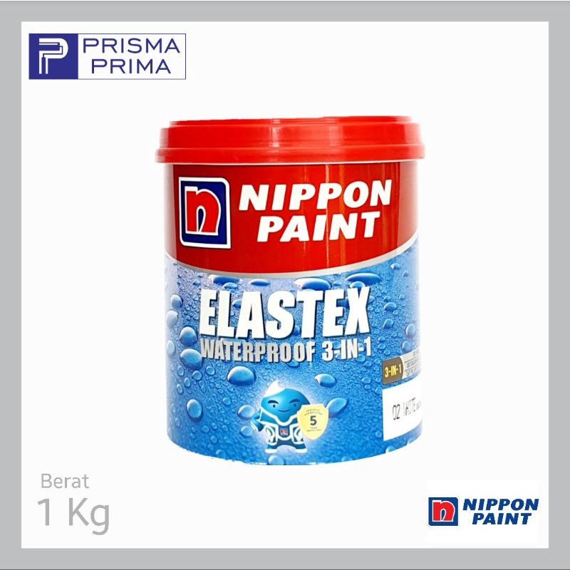 Jual Nippon Paint Elastex 3 In 1 Cat Pelapis Anti Bocor 1 Kg Shopee