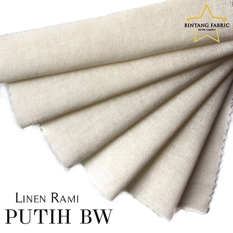 Jual Bahan Kain Katun Linen Rami Meter Shopee Indonesia