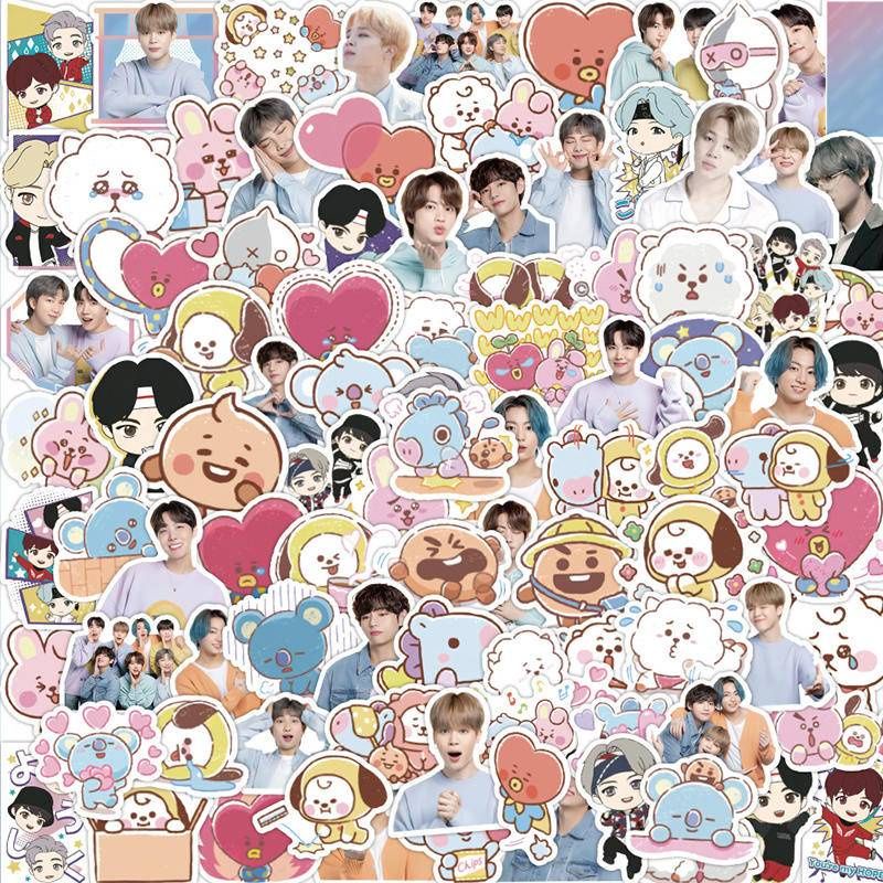 Jual Stiker Pack Isi Pcs Stiker Kpop Stiker Bts Stiker Bt