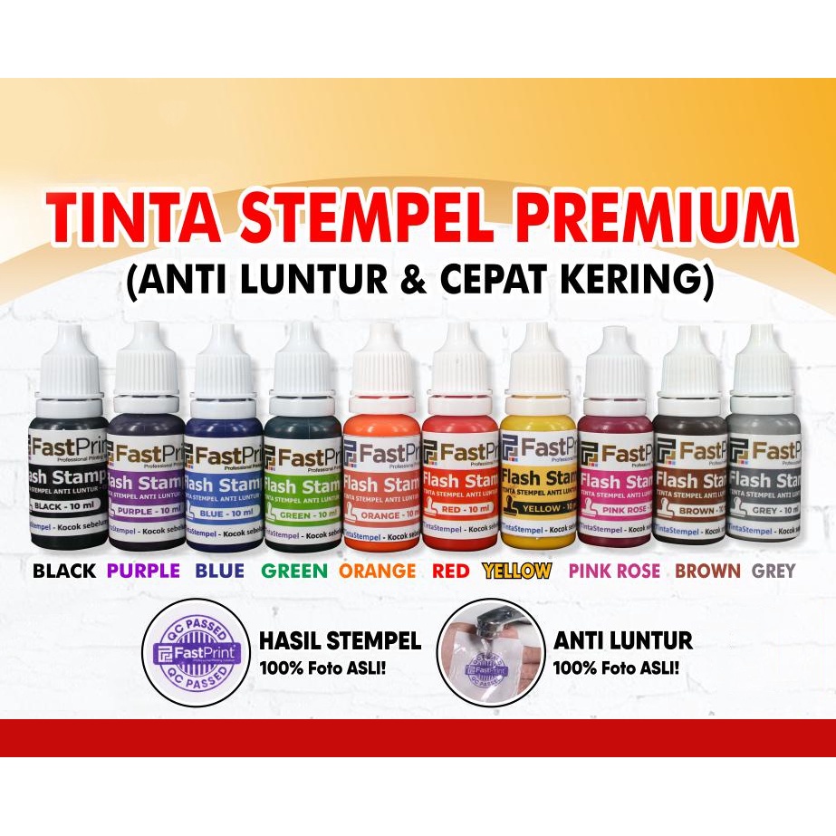 Jual Tinta Stempel Flash 5ml Anti Luntur Shopee Indonesia