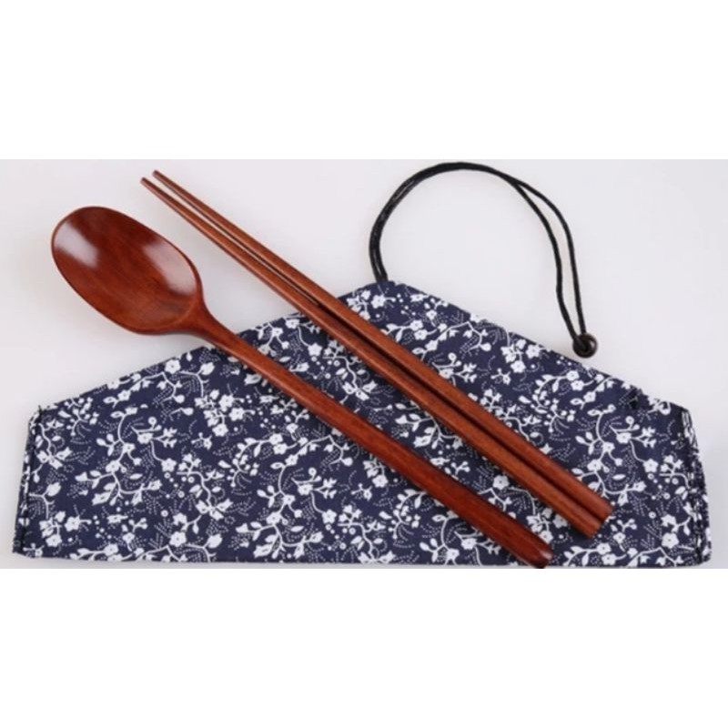 Jual Sendok Sumpit Kayu Korea Alat Makan Kayu Korean Sujeo Set Wooden