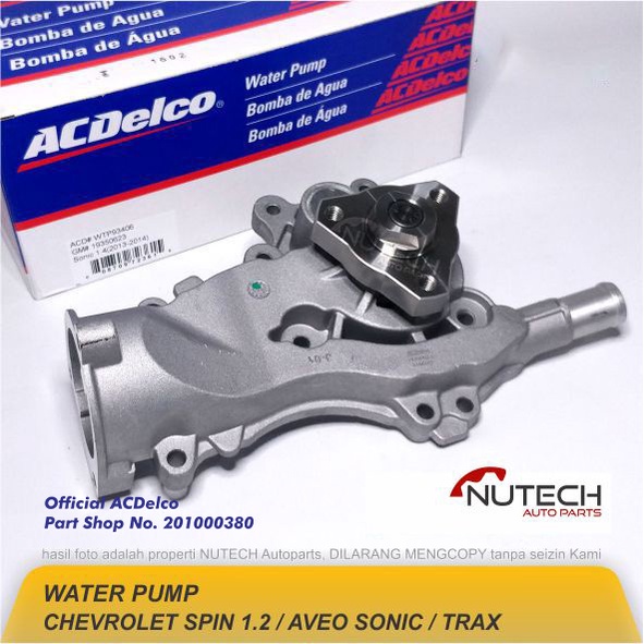 Jual Water Pump Waterpump Chevrolet Aveo Sonic Spin Trax Ac