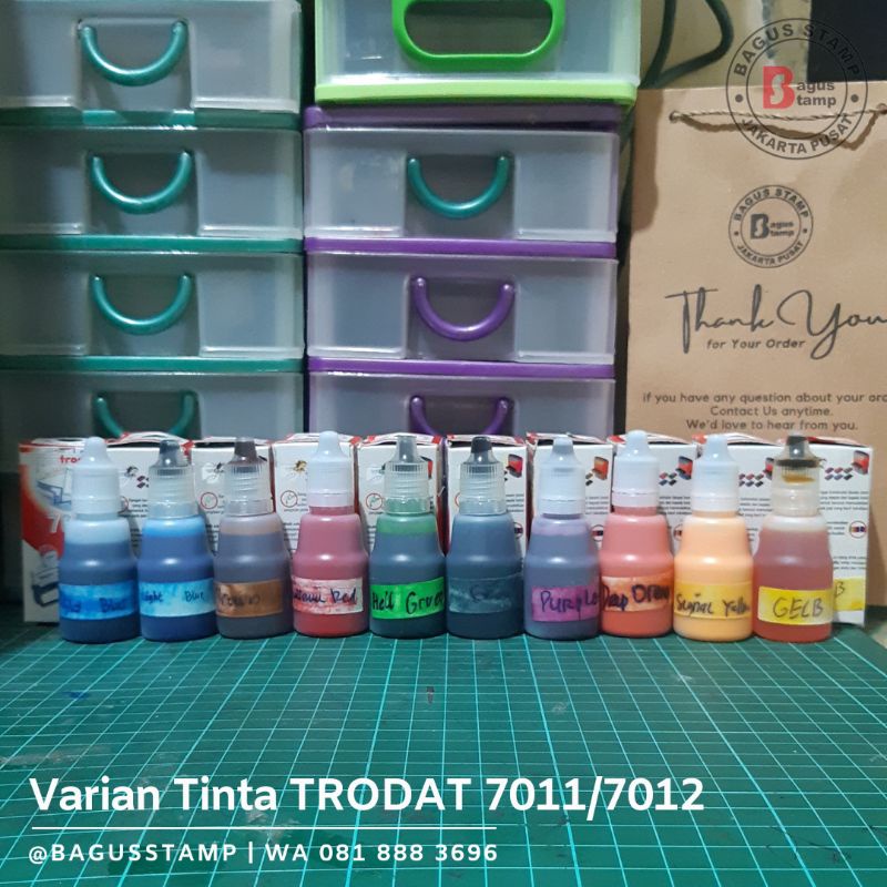 Jual Tinta Stempel Trodat Otomatis Self Ink 7011 7012 25ml Shopee