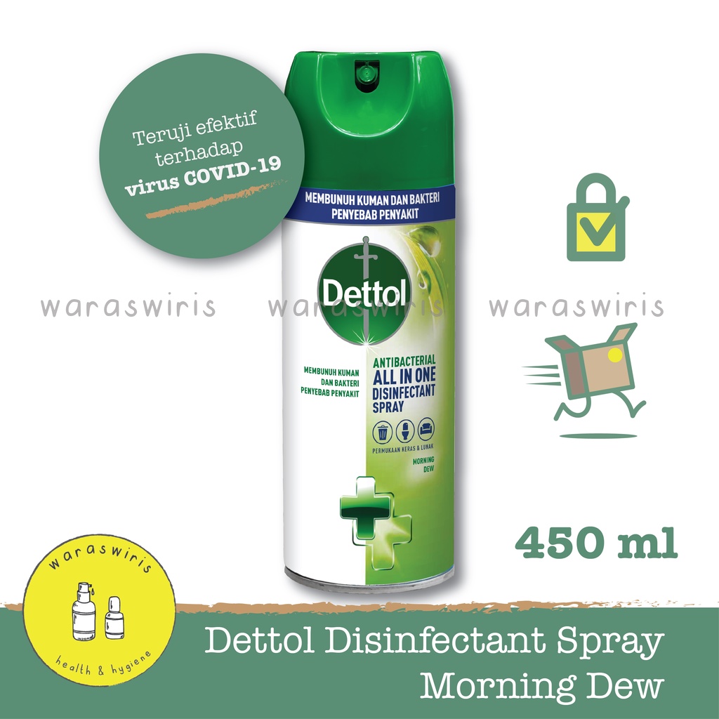 Jual Dettol Disinfectant Spray 450 Ml Morning Dew Shopee Indonesia