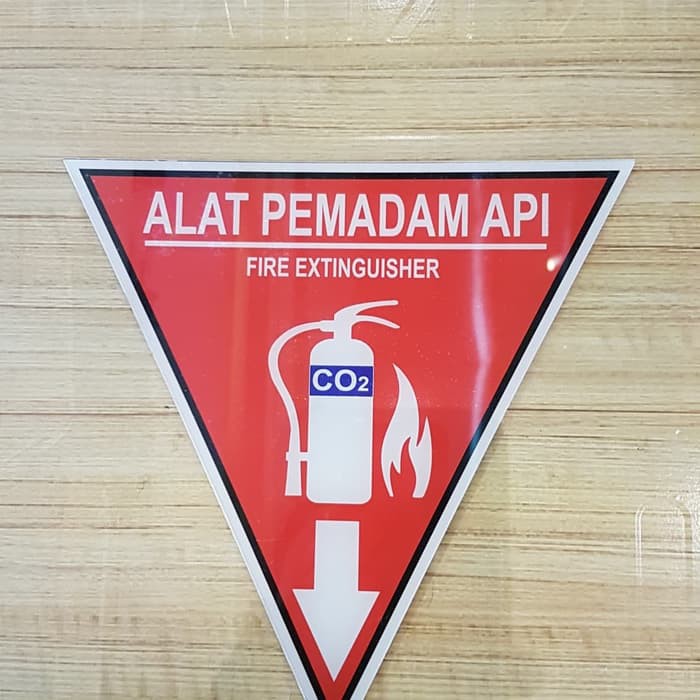 Jual Ready Label Sign Sticker Rambu K Apar Co Akrilik Akrilik