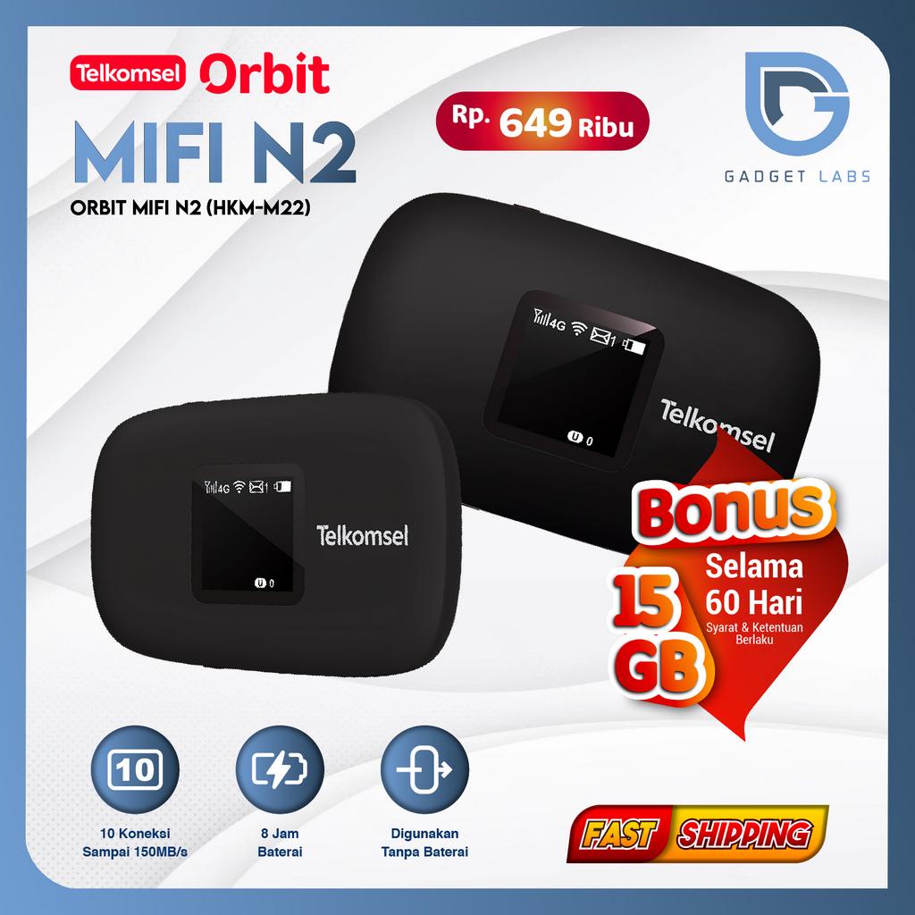 Jual Modem Mifi Wifi HKM M22 4G LTE Wifi Bundle XL GO Telkomsel Orbit