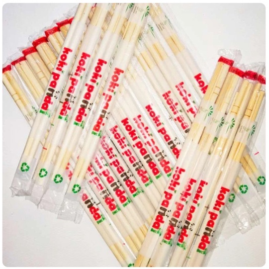 Jual Sumpit Bambu Kayu Chopstick Koki Panda Tusuk Gigi Isi Pasang