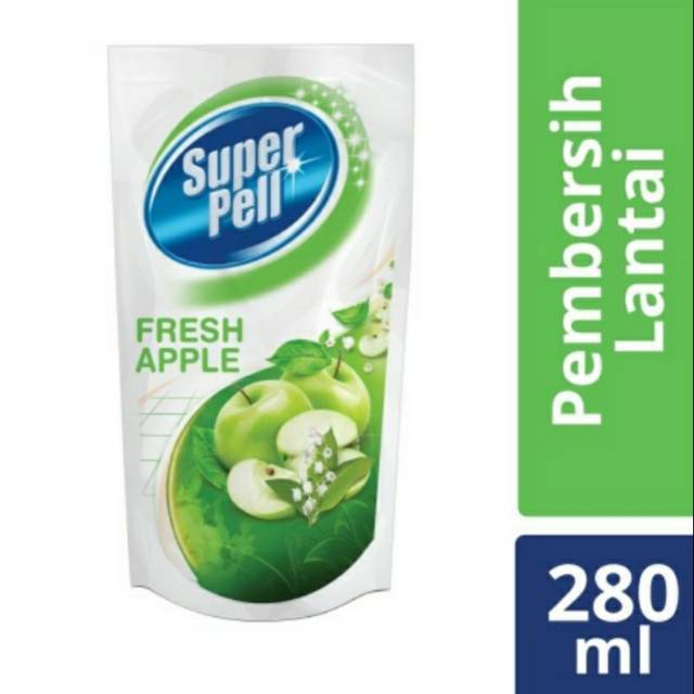 Jual Superpell Sabun Pel Pembersih Lantai Fresh Apple 280mL Shopee