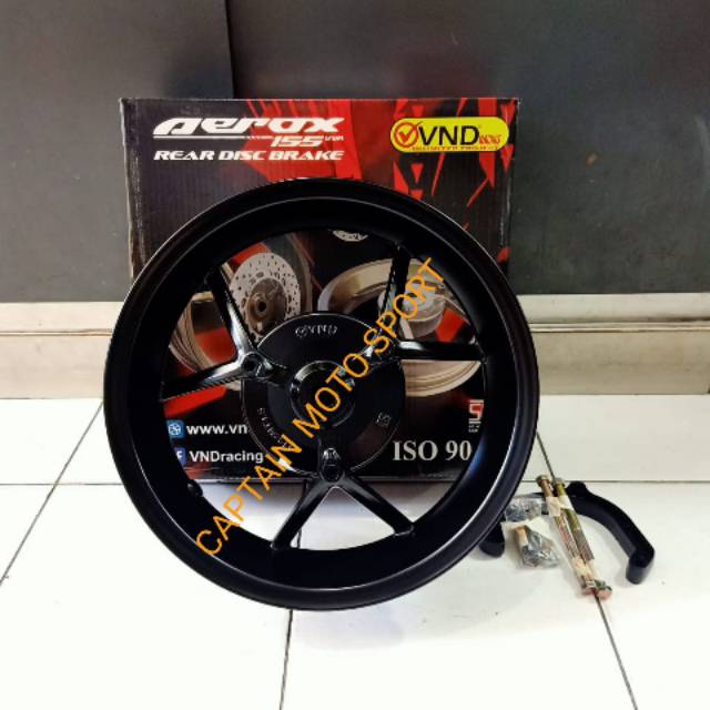 Jual Velg Belakang Vnd Yamaha Aerox Black Shopee Indonesia