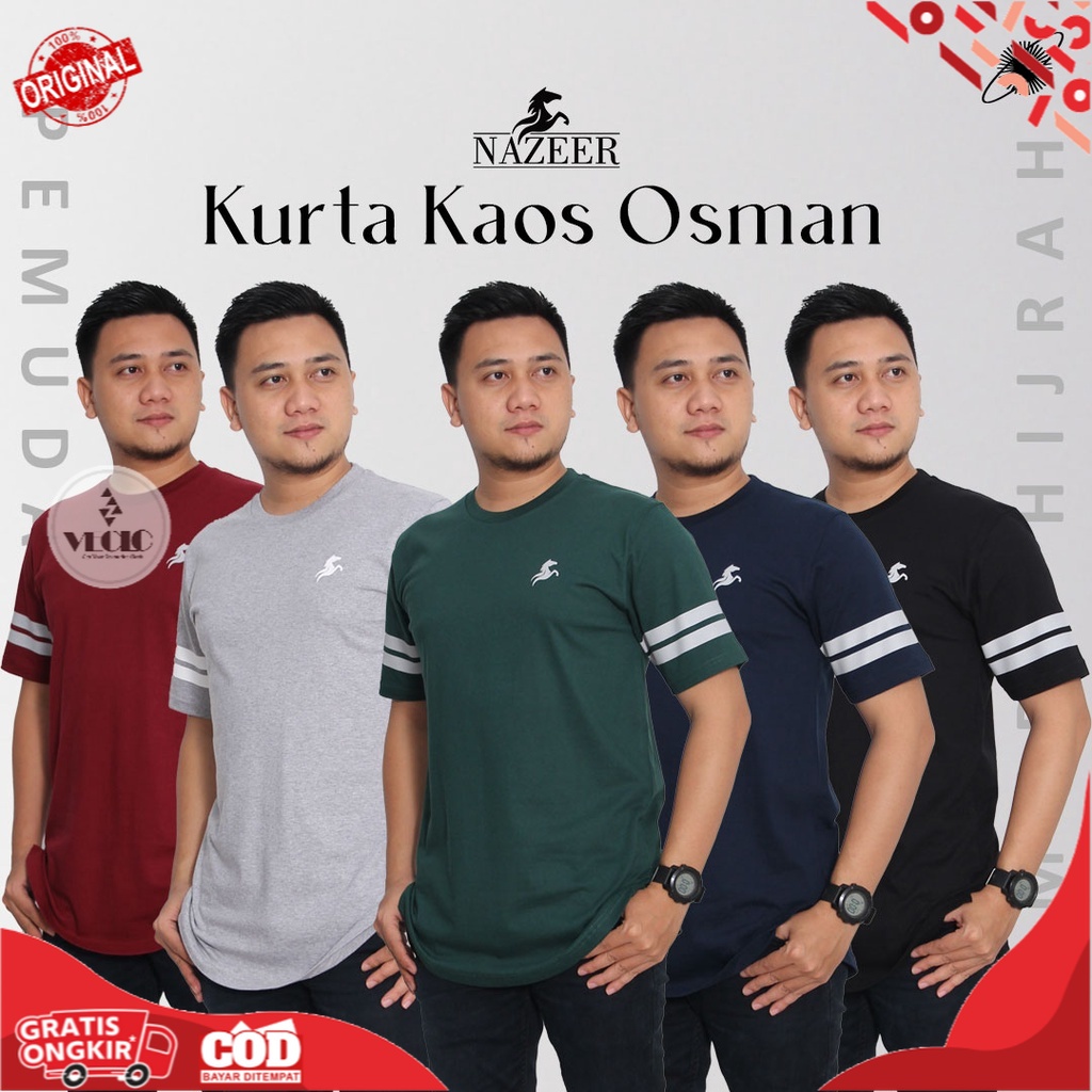 Jual Kurta Kaos Osman Kaos Kurta Pria Baju Kaos Polos Pria Kaos