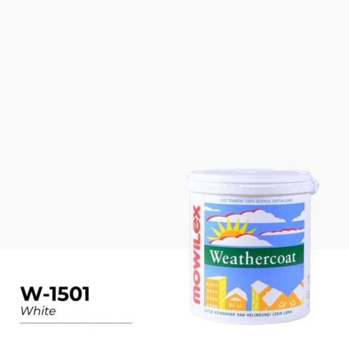 Jual Mowilex Weathercoat W 1501 White 20 Liter Pail Cat Tembok Exterior