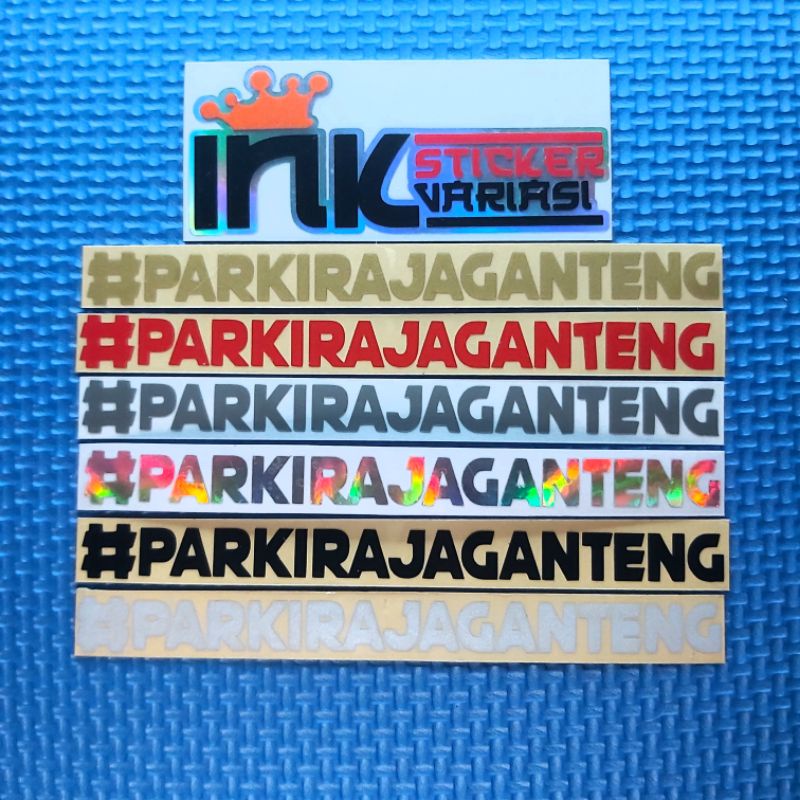 Jual STICKER PARKIR AJA GANTENG PARKIRAJAGANTENG STIKER CUTTING