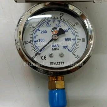 Jual Pressure Gauge SKON Stainless 4 Inchi 70 Mpa 700 Bar Shopee