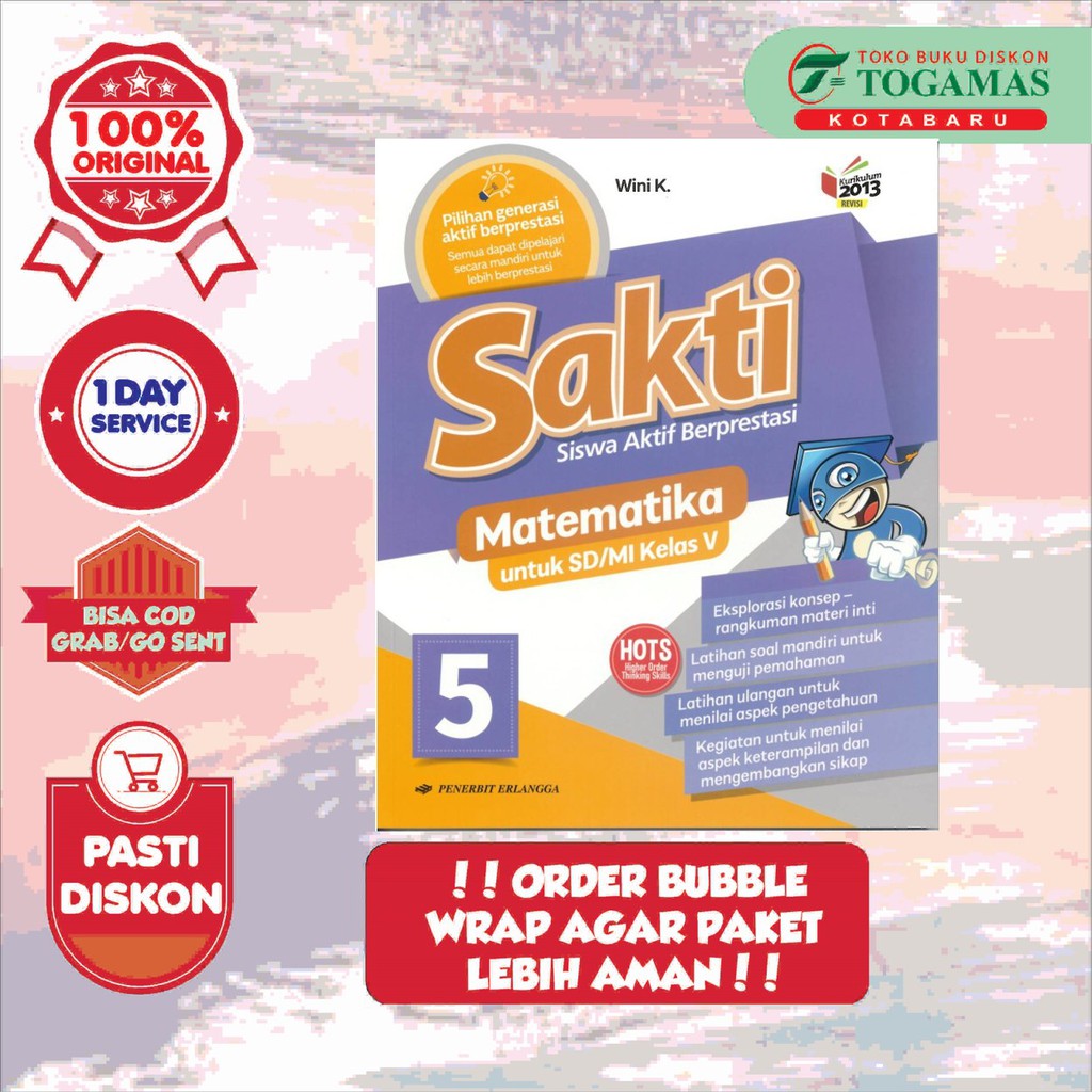 Jual SAKTI MATEMATIKA KELAS 1 2 3 4 5 6 SD MI WINI