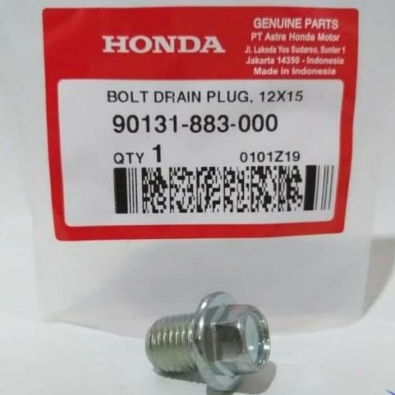 Jual Bolt Drain Plug Baut Tap Oli Beat Scoopy Spacy Vario 110 Carbu