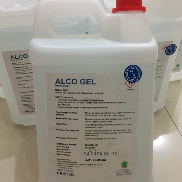 Jual Alco Gel Hand Sanitizer 5L Shopee Indonesia