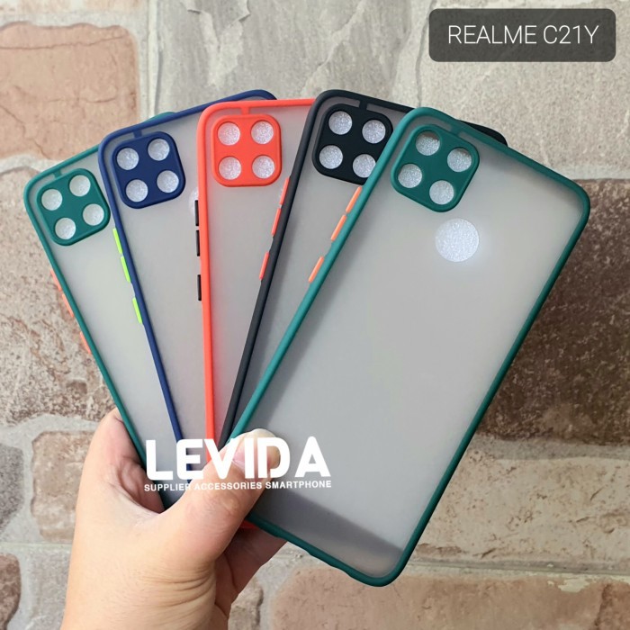 Jual Realme C Y Real Case Mychoice Dove Kamera Matte Transparan Slim