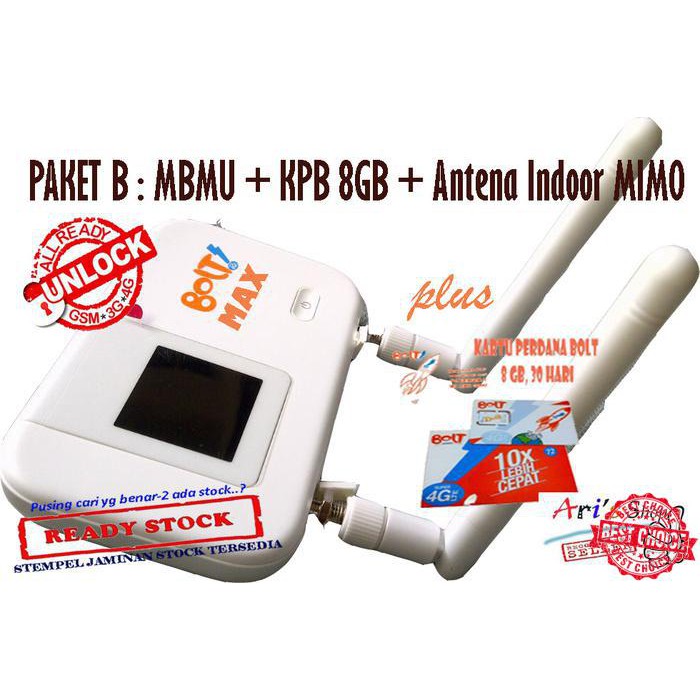 Jual PROMO HARGA MURAH PAKET B Modem Wifi Bolt MAx Huawei E5372